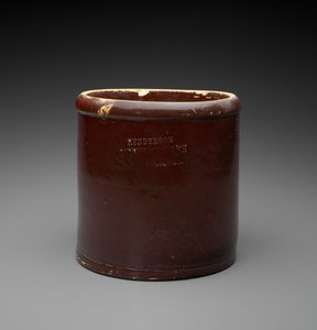Jar, c. 1890-1894 (slip-glazed stoneware) by Henderson Pottery Works Henderson Pottery Works