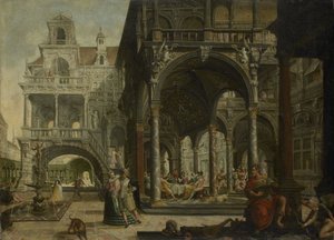 Hayali rönesans sarayı by Hendrick Aerts