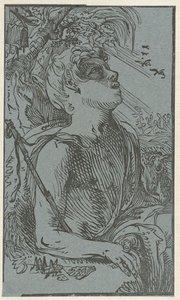 Vaftizci Yahya Vahşi Doğada by Hendrick Goltzius (attributed to)