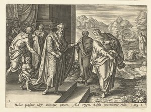 İlyas, Kral Ahab ile ikinci kez konuşuyor İlyas Tarihi (dizi adı) by Hendrick Goltzius (rejected attribution)