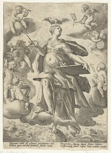 sanat alegori by Hendrick Goltzius (workshop of)