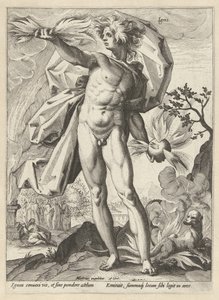 Havai fişek Ignis (nesne üzerindeki başlık) Dört Element (dizi adı) by Hendrick Goltzius (workshop of)
