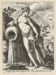 su Aqua (nesne üzerindeki başlık) Dört Element (dizi adı) by Hendrick Goltzius (workshop of)