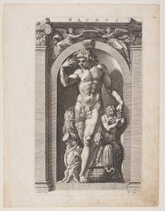 Bacchus, Sekiz Pagan Tanrısından by Hendrick Goltzius