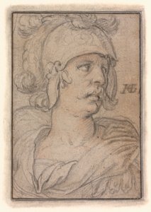 Bir Savaşçının Büstü by Hendrick Goltzius