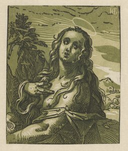 De boetvaardige Maria Magdalena by Hendrick Goltzius