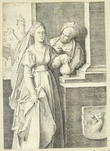 Garip çift by Hendrick Goltzius