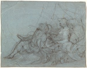 Sevgi dolu çift by Hendrick Goltzius