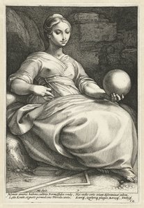 Erato The Nine Muses (dizi adı) by Hendrick Goltzius