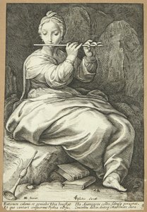 euterpe by Hendrick Goltzius