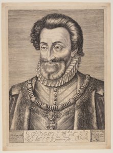 Fransa Kralı Henry IV by Hendrick Goltzius