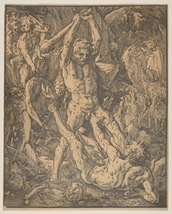 Herkül ve Cacus by Hendrick Goltzius