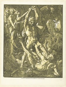 Herkül ve Cacus by Hendrick Goltzius