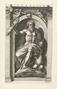 Jüpiter Jüpiter (nesne üzerindeki başlık) Sekiz Klasik Tanrı (dizi adı) by Hendrick Goltzius