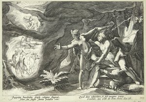 Jüpiter ve İo by Hendrick Goltzius