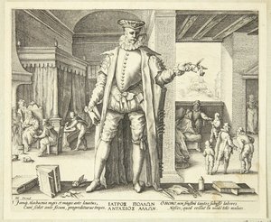 Bir insan olarak doktor by Hendrick Goltzius