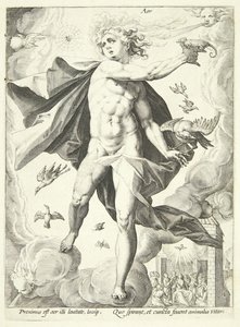 Hava (Aer) by Hendrick Goltzius