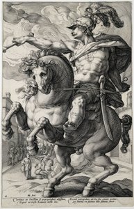 Marcus Curtius Roma Kahramanları (dizi adı) by Hendrick Goltzius