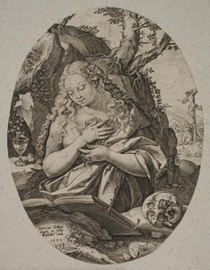 Mecdelli Maria by Hendrick Goltzius