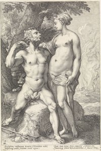 Proserpina Godenparen'deki Plüton (dizi başlığı) by Hendrick Goltzius
