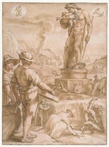 Satürn Yedi gezegen (dizi başlığı) by Hendrick Goltzius
