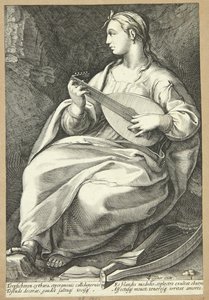 Terpsikor by Hendrick Goltzius