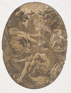 Sonsuzluk Mağarası (Büyücü) by Hendrick Goltzius