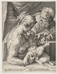 Kutsal Aile by Hendrick Goltzius