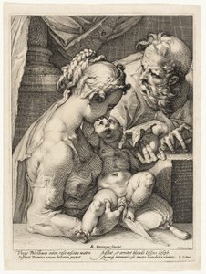 Kutsal Aile by Hendrick Goltzius