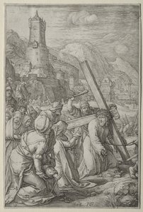 Tutku: Çarmıhı Taşıyan İsa by Hendrick Goltzius