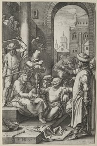 Tutku: Dikenli Taç by Hendrick Goltzius