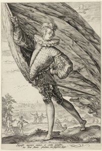 Standart Taşıyıcı, Sola Döndü by Hendrick Goltzius