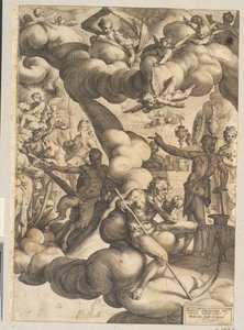 Aşk Tanrısı ve Ruhun Düğünü by Hendrick Goltzius
