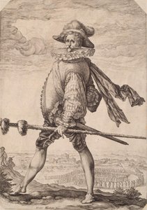 Piyade kaptanı by Hendrick Goltzius