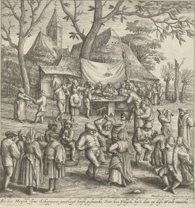 Çiftçi düğünü by Hendrick Hondius (I)