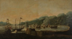 Cornelis Simonsz van der Veer Komutasındaki Hollanda Filosu Goa Velha Körfezi