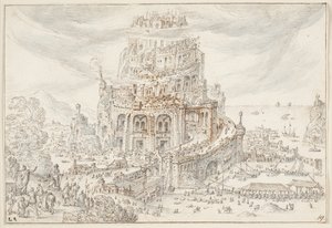 Babil Kulesi by Hendrick van Cleve III