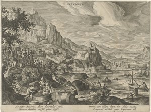 Sonbahar mevsimi Sonbahar (nesne üzerindeki başlık) Dört Mevsim (dizi adı) by Hendrick van Schoel