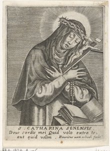 Sienalı Aziz Catherine by Hendrick van Schoel