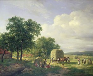 Samancılarla Ormanlık Peyzaj, 1822 by Hendrick van de Sande Bakhuyzen
