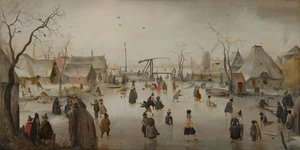 Buz Sporları, c.1610 (panelde yağ)