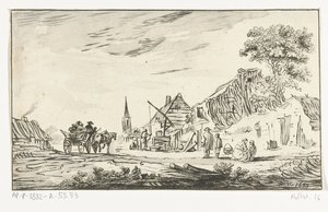 köy manzarası by Hendrik Busserus