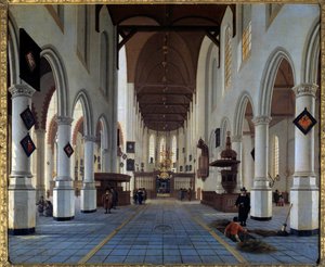 Kilisenin iç görünümü (Delft