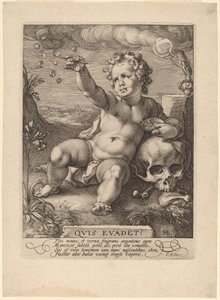 Geçicilik Alegorisi ("Homo Bulla") by Hendrik Goltzius