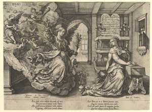 Müjde, 1594. by Hendrik Goltzius