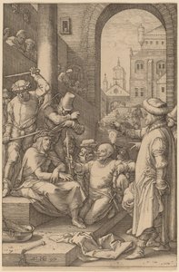 Dikenlerle Taçlandırılan İsa by Hendrik Goltzius