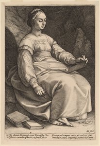 clio by Hendrik Goltzius
