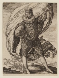Bayrak taşıyıcı Gerrit Pieters Ruicharer by Hendrik Goltzius
