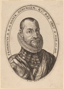 Danimarka ve Norveç Kralı II. Frederick by Hendrik Goltzius