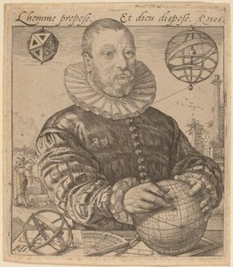 Deventerli Nicolaus Petri by Hendrik Goltzius